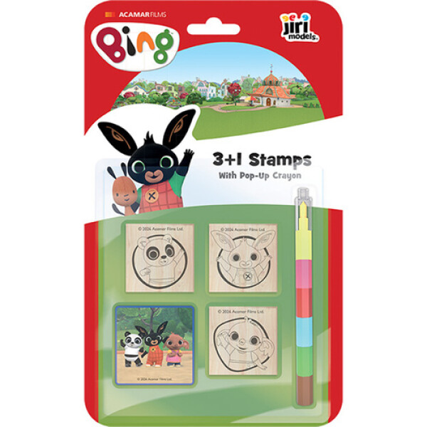Razítka 3+1 voskovkou Bing