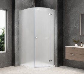 POLYSAN - GLOBE CHROME čtvrtkruhový sprchový kout 800x900, matné sklo, pravé GB2890MRC