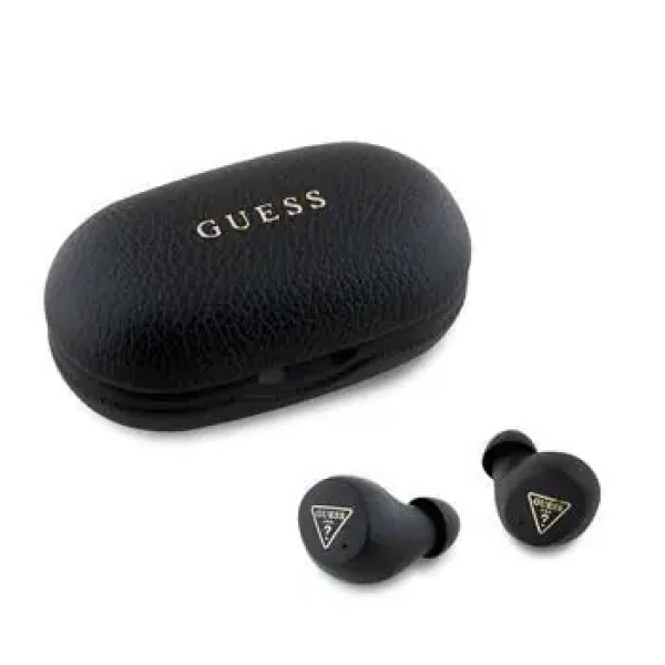 Guess PU Grained ENC TWS Bezdrátová Sluchátka Black (57983122337)
