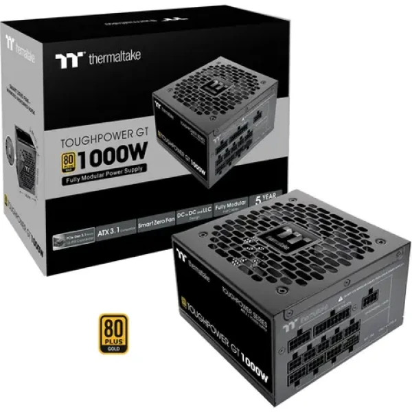 Thermaltake Toughpower GT 1000W černá / ATX 3.1 / aktivní PFC / 80 PLUS Gold / modulární (PS-TPT-1000FNFAGE-3)