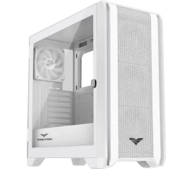 PREYON Nest Windy bílá / ATX / USB-A 3.0 /USB-A 2.0 / USB-C / 4x 120mm / bez zdroje / průhledná bočnice (PRENW04W)