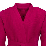 Vaflový župan VOSSEN do sauny, CRANBERRY, unisex - vel. M