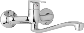 JB Sanitary Nástěnná dřezová a umyvadlová baterie TIRA, rozteč 150 mm, S ramínko 300 mm D10 35 40