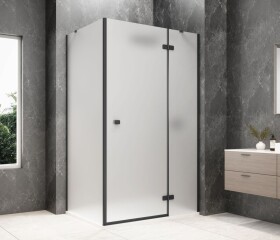 POLYSAN - GLOBE BLACK obdélníkový sprchový kout 1000x900, matné sklo, pravé GB1010-3315MRB