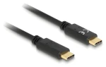 DeLock USB-C na USB-C černá / Kabel / 15 cm / PD 5 A / E-Marker (85356)