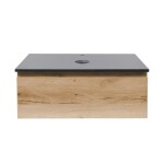 Koupelnová skříňka s technickým kamenem SAT B-Way 79x30x45 cm dub BWAY80OAKTK BWAY80OAKTK