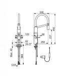 HANSA - Fit Elektronická dřezová baterie Hybrid, bezdotyková, černá/chrom 65252213