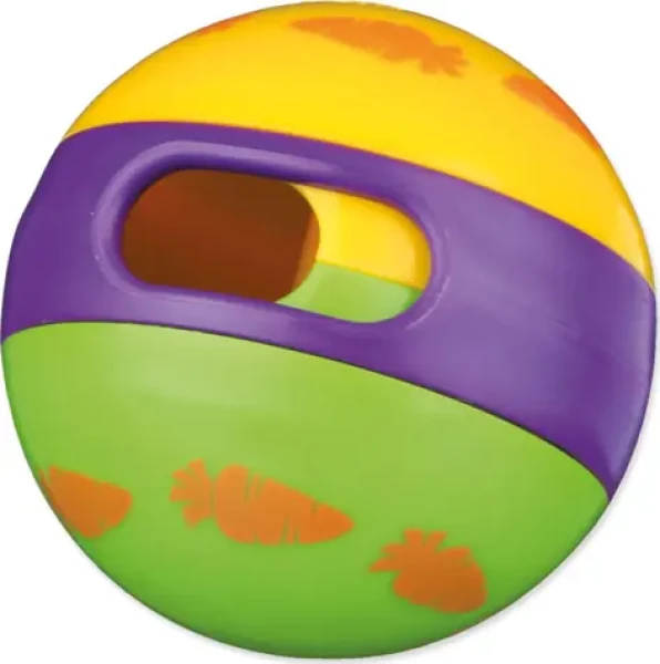 TRIXIE Míč s otvorem na krmení / Hračka pro hlodavce / O 6 cm / Plast (G15-62781)