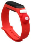 Hurtel Vánoční řemínek s rukavičkou pro Xiaomi Mi Band 5/6 červená / Řemínek / Silikonový / Vánoční motiv