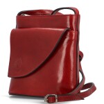 Luxusní dámská kožená crossbody kabelka Sweara, červená