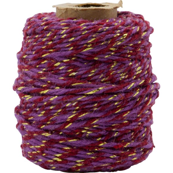 House Doctor Provázek Purple 50 m, fialová barva, textil