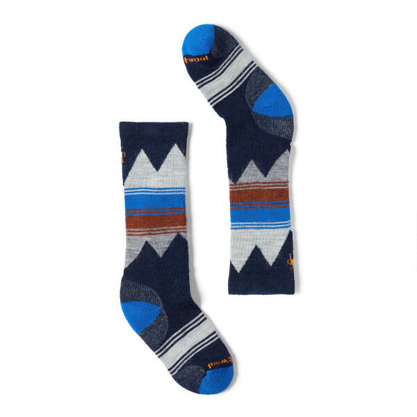 Dětské merino ponožky SMARTWOOL Kids' Ski Light Cushion OTC Socks, Deep Navy velikost: 22-25 (XS)
