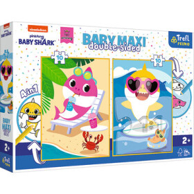 TREFL Oboustranné Baby Shark BABY MAXI 2x10 dílků