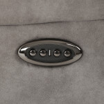 Polohovací křeslo, elektrické zabudované ovládání, šedá, látka vintage, TV-Q8668 GREY3