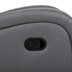 TV a relaxační křeslo, manuální polohování, potah šedá látka v dekoru kůže