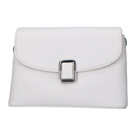 Stylová dámská koženková kabelka Ethel, béžovo-bílá