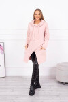 Oversize tunika s obálkou 16546 starorůžová - Kesi UNI