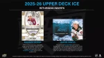 Hokejové karty NHL 2025-26 Upper Deck Ice Hockey Hobby Box