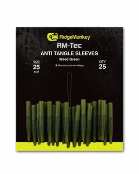 RidgeMonkey Převlek Connexion Anti Tangle Sleeves Weed Green Short 25ks (RMT108)