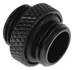 Alphacool Eiszapfen dvojitá vsuvka černá / Spojka / G1/4 AG - G1/4 AG / pro měkké hadice (17399)