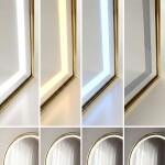 REA - Zrcadlo LED Orbit 60x170cm Brush Gold HOM-70004