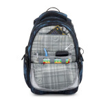 Studentský batohový 3-dílný set Bagmaster BAG 25 B ČERNO-MODRÝ (batoh,pouzdro)