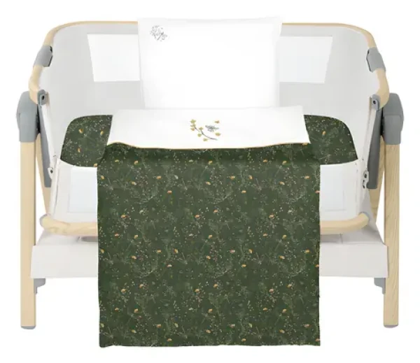 KikkaBoo Ložní sada Secret Garden Green / Povlečení do postýlky / 3 ks / 50x85 cm / 100% bavlna (41101030194KB)