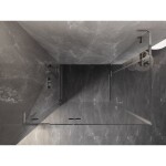 MEXEN/S - Lunar L Duo sprchový kout dveře křídlové 85 x 70, transparent, chrom 834L-085L-070P-01-00