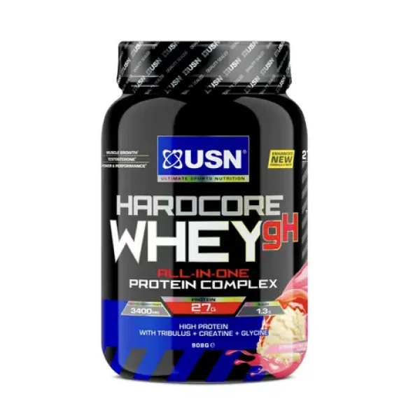 USN Hardcore Whey gH 908 g jahoda (12916)