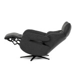 Relaxační křeslo, elektrické zabudované ovládání, šedá, látka, TV-B3973 GREY2