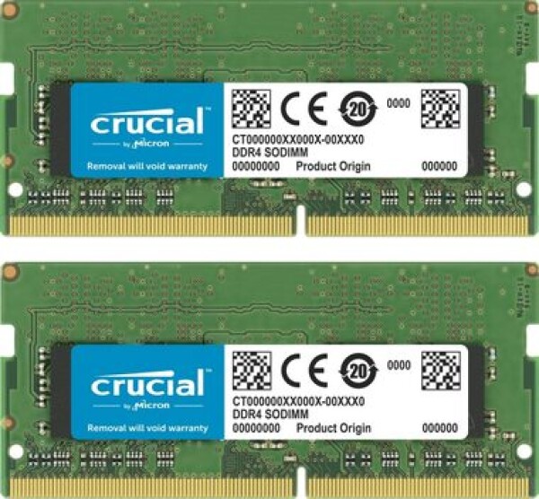 Crucial 8GB(2x4GB) 2666 MHz / SO-DIMM / DDR4 / PC4-21300 / CL19 / 1.2V (CT2K4G4SFS8266)