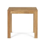 Jídelní stůl 80x80x75 cm, masiv dub bílý, povrchová úprava olejem, nohy 8x8 cm