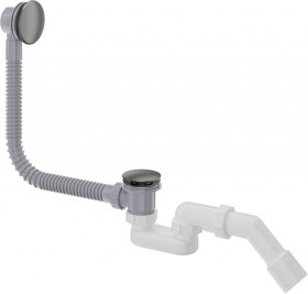 DEANTE - Prizma titanová odpadní souprava pro vanu, click-clack NHC_D57B