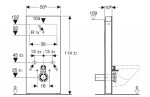 GEBERIT - Monolith Sanitární modul pro závěsné WC, 114 cm, spodní přívod vody, vzhled betonu 131.031.JV.5