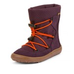 Dívčí zimní barefoot boty TEX TRACK WOOL Purple G3160251-4 - 34