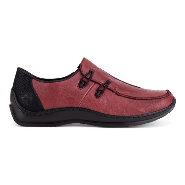 Polobotky Rieker L1751-35 Přírodní kůže (useň) - Lícová