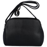 Příjemná dámská koženková kabelka na rameno Emma, černá