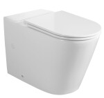 SAPHO - AVIS WC kombi mísa, Vortex Rimless, 66x36 cm, spodní/zadní odpad, bílá PC106-111