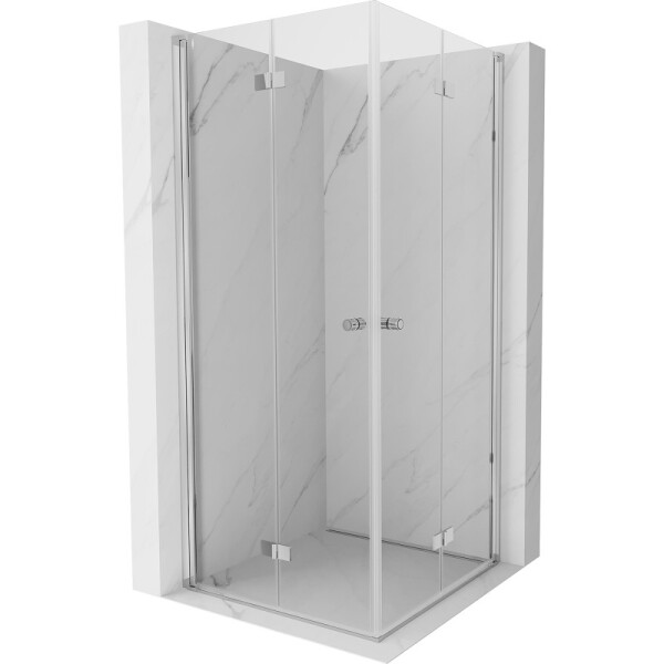 MEXEN/S - Mist-F Duo sprchový kout skládací dveře 95 x 95, transparent, chrom 8A6-095L-095P-01-00