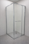 KERRA - Sprchový kout Heidi CHR SQ 90x90 v chrom barvě (bez vaničky) 5907548125958