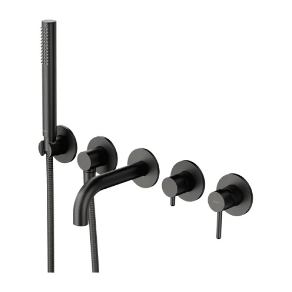 OMNIRES - Y vanová baterie s 5 otvory pro podomítkovou instalaci, grafitová Y1237-1SGR