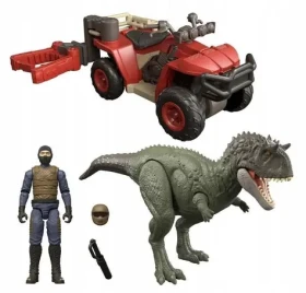 MATTEL Figurka Jurský svět JKG91 Dinosaurus a terénní vozidlo