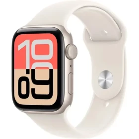 Apple Watch SE 3 (2025) GPS 40mm Hvězdně bílé hliníkové tělo - Hvězdně bílý sportovní řemínek S/M / 130-180 mm (MEH34MP/A)