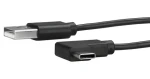StarTech kabel USB-A na USB-C lomený 1 m černá / 480 Mbps (USB2AC1MR)