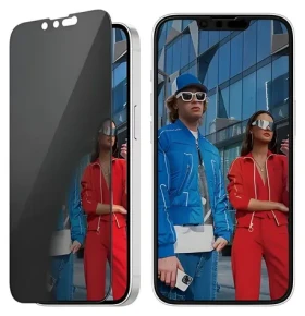 PanzerGlass UWF Privacy černá / Ochranné sklo / Apple iPhone 16e/14/13/13 Pro / Temperované sklo / 0,66 mm (PGBPUWFG29845)
