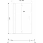 KERRA - Sprchové dveře Style DR 80 CHR (skládací) 5907548124111