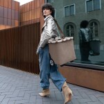 Nákupní košík na kolečkách Reisenthel Carrycruiser Herringbone mokka