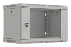 Lanberg WF03-5306-10S šedá / Nástěnný rozvaděč / 19" / 6U / 540 x 350 x 370 mm / skleněné dveře (WF03-5306-10S)