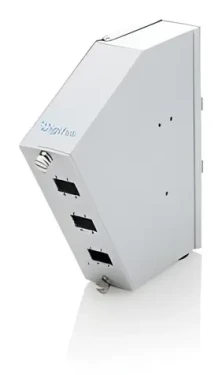 Digitus optický rozváděč na DIN lištu SC SX/LC DX šedý / Optický rozváděč / 6 portů / lomený (DN-96894)
