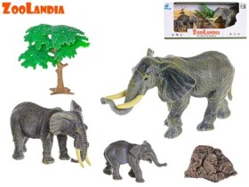 Zoolandia Slon s mláďaty a doplňky